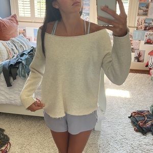MOTHER wide neck sweater
